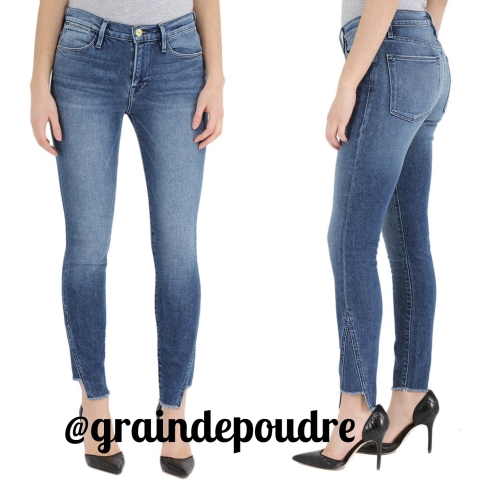 Frame Denim Le High Skinny Step Hem Jean Oakley 23